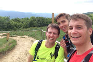Mateusz, ja i Maciek na Połoninie Wetlińskiej